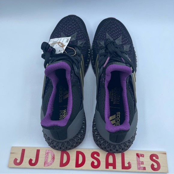 Adidas Ultra 4D Running Shoes HQ0949 Black Panther Marvel Men’s Sz 8.5 NWT RARE - Picture 6 of 11